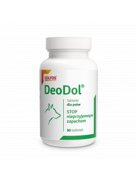 Dolfos DeoDol Dla Psów Neutralizuje Nieprzyjemne Zapachy 90 Tabletek