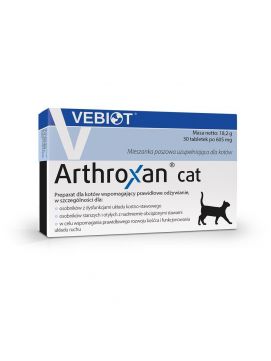 Arthroxan Preparat Dla Kotów Dorosłych i Kociąt Wspomagający Prawidłowy Rozwój Kośćca I Funkcjonowanie Układu Ruchu 30 Tabletek