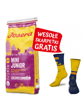 Pakiet Josera Mini Junior Kaczka oso Szczenita Mae Rasy 15 kg + Skarpetki GRATIS!