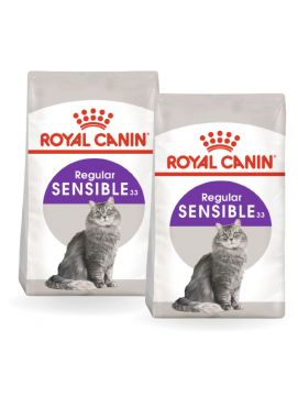 Pakiet ROYAL CANIN Sensible 33 karma sucha dla kotów dorosłych, o wrażliwym przewodzie pokarmowym 2 x 2 kg