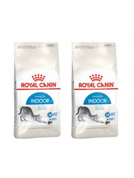 Pakiet Royal Canin Indoor 27 Karma Sucha Dla Kotw Dorosych, Przebywajcych Wycznie WDomu 2 x 2 Kg