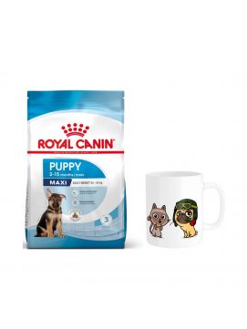 Pakiet ROYAL CANIN Maxi PuppyKarma Sucha Dla SzczenitOd 2 Do 15 Miesica yciaRas Duych 15 kg + Kubek z Twoim Pupilem !