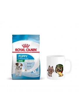 Pakiet ROYAL CANIN Mini Puppy Karma Sucha Dla Szczeniąt Od 2 Do 10 Miesiąca Życia Ras Małych 8 kg + Kubek z Twoim Pupilem !