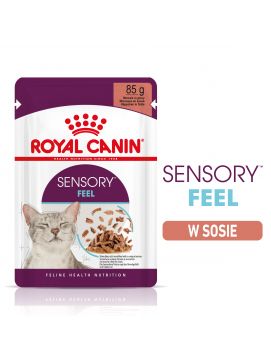 Royal Canin Sensory Feel Karma Mokra Kawałki w Sosie Dla Kotów Dorosłych Pobudzająca Percepcje Tekstur 85 g