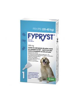 Fypryst Spot On 268 mg / 2,68 ml dla Psów 20 - 40 kg 1 Pipeta