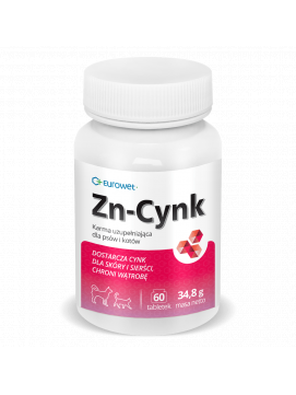 EurowetZn-Cynk Cynk Dla Psw i Kotw 60 Tabletek