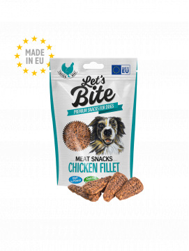 Brit Lets Bite Meat Snacks Chicken Fillet Przekąski Mięsne Dla Psa 80 g