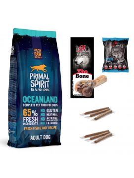 Pakiet Primal Spirit Oceanland 65% 12 kg + 8 GRATISÓW!