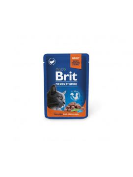 Brit Premium Mokra Karma Dla Dorosłych Kotów Sterylizowanych Z Łososiem 100 g