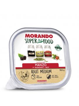 Morando Super Food Mokra Karma Dla Psów Ras Średnich Pasztet z Wołowiną 300 g