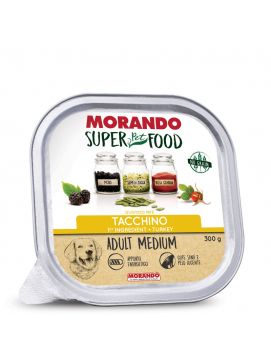 Morando Super Food Mokra Karma Dla Psów Ras Średnich Pasztet z Indykiem 300 g